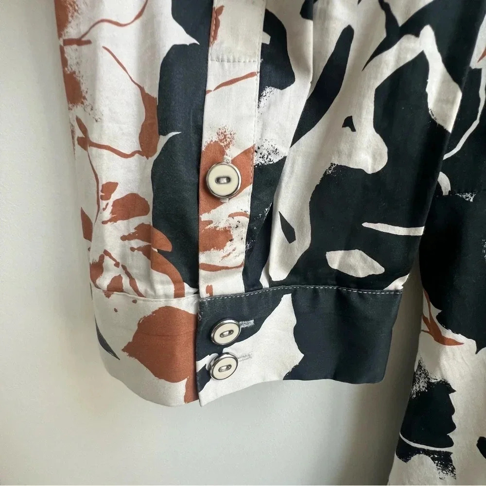 Soft Surroundings Moonglow Cotton Button Front Tea Midi Shirt Dress collated - Picture 7 of 15